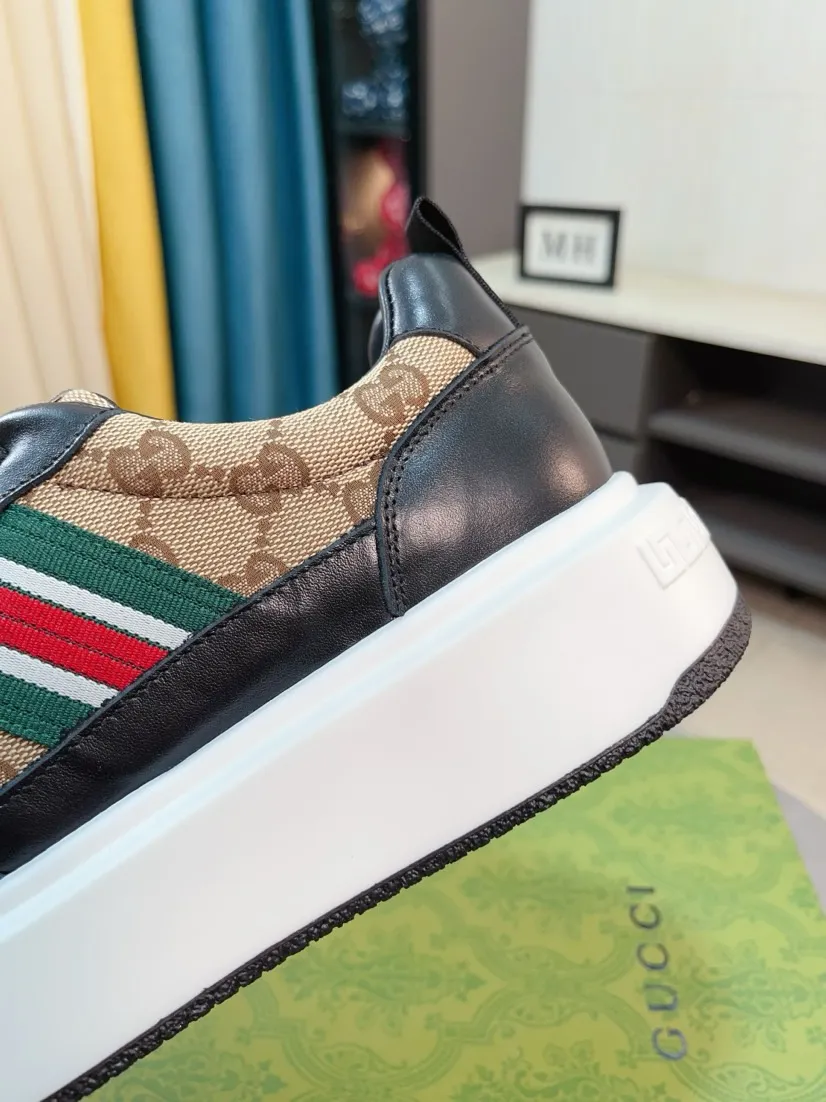 Men's shoes 💰458🌹🌹[GUCCI] Gucci's new lace-up casual men's shoes are on the market first, and the materials and workmanship are superior to all versions on the market. The highest quality shipped first-layer cowhide with imported original perforated materials➕Genuine leather lining, privately molded soft outsole, high foot comfort, imported special materials highlight the brand's unique charm, high-end customization 38-44
